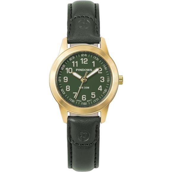 Slim Minimalist Quartz Analog Watch for Women, Gold-Tone Case - Picture 3 of 8